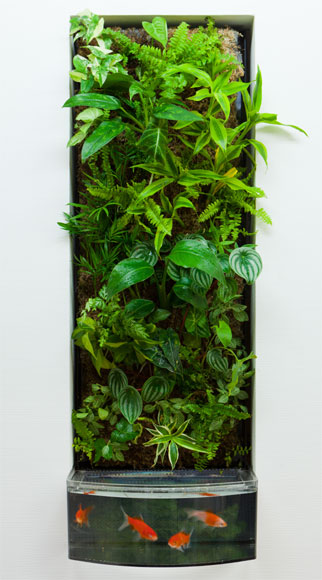 植物壁 室内の森林と水辺の癒し空間 緑化隊 屋上緑化メンテナンスの専門家